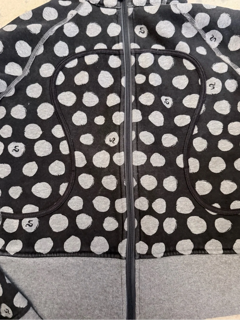 Vintage lululemon athletica Gray Polka Dot Scuba